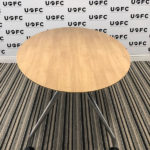 UOFC-Oval-4-6-Person-meeting-table-in-Executive-Oak-2