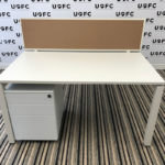 UOFC-Steelcase-Frameone-Bench-Desks-White-top-and-Frame-1