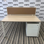 UOFC-Steelcase-Frameone-Bench-desk-in-Limed-oak-and-White-2